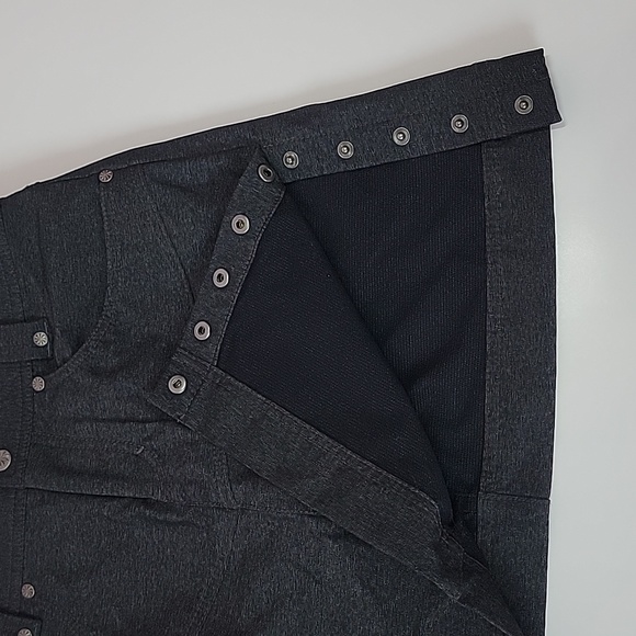 Athleta Take a Hike Side Snap Charcoal Grey Skirt/ 2. - Picture 7 of 11